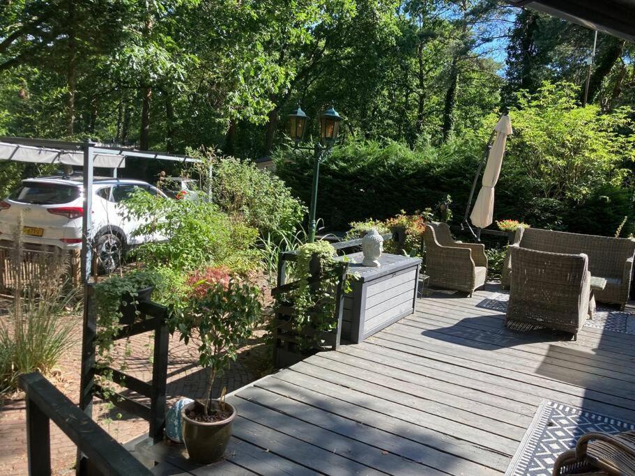 Sfeervol Chalet In Het Bos Nunspeet Bagian luar foto